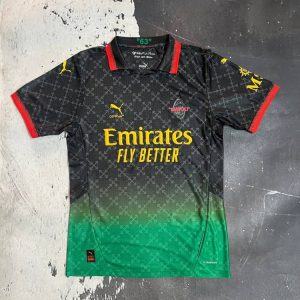 لباس چهارم مشکی آف وایت میلان 2025 (پلیری) - off-white
